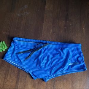Austin Bem Striped low riding  swim trunk cut Size XL